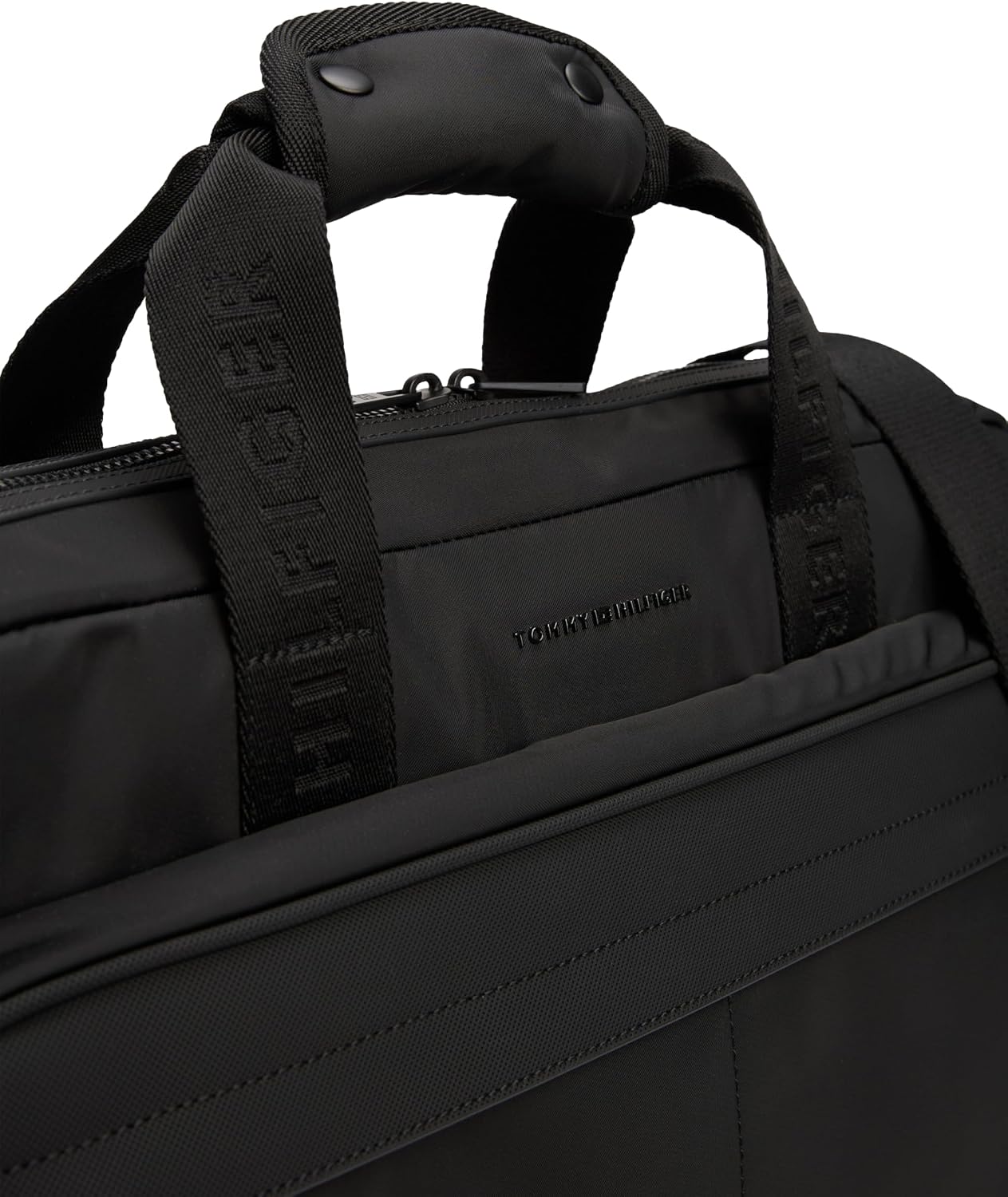 Tommy Hilfiger Mens Repreve Computer Bag, Black