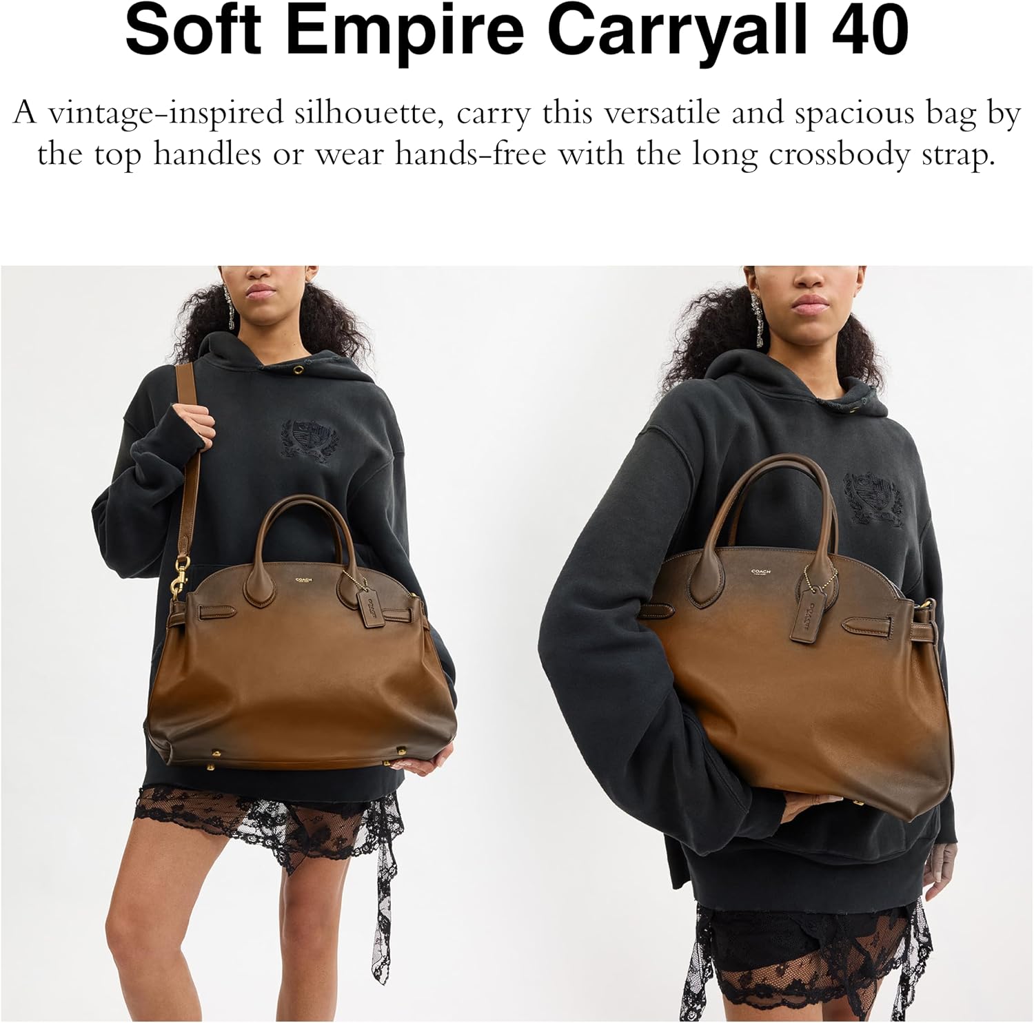 Coach Women's Suede Soft Empire Carryall 40 Tote