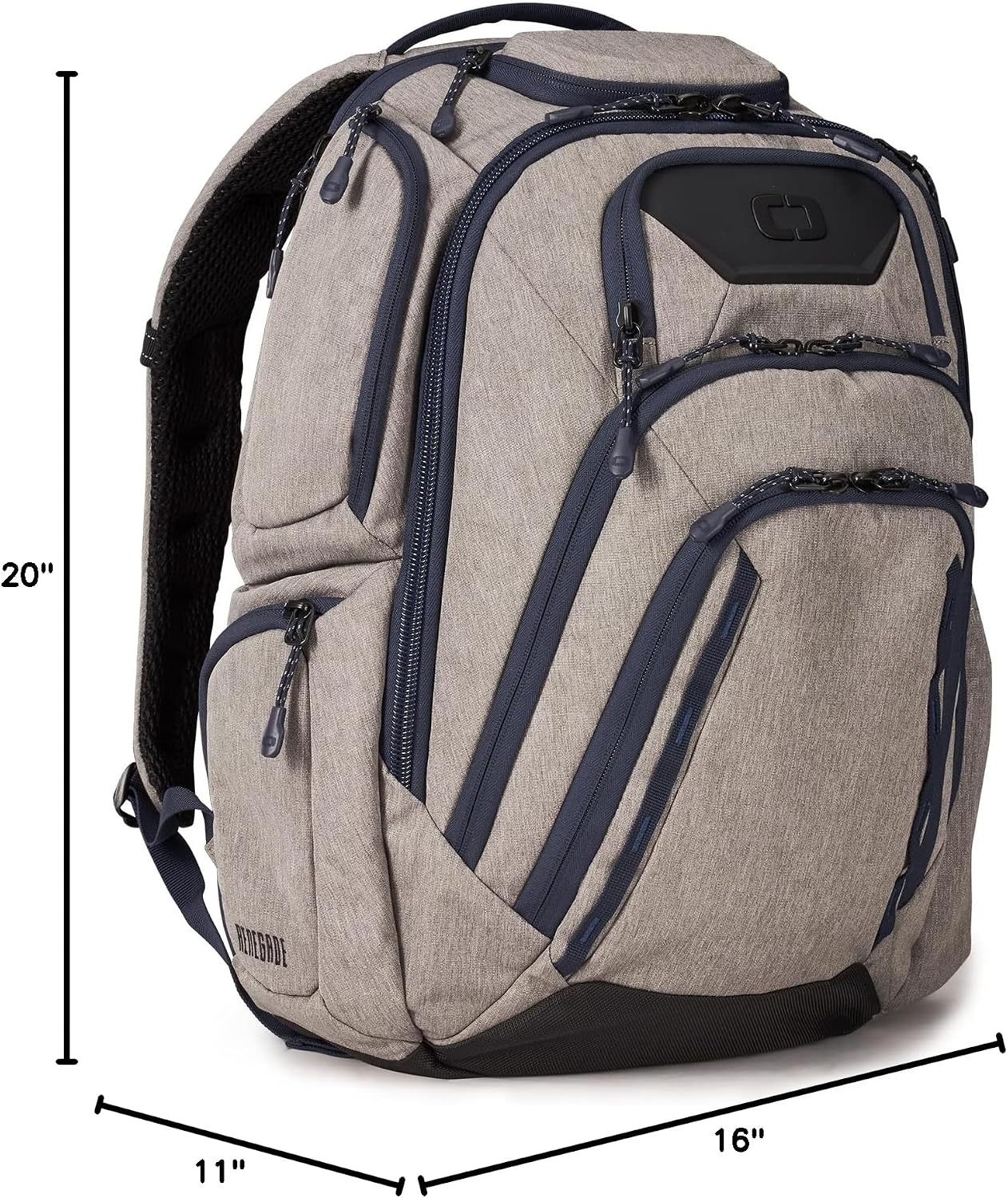 OGIO Renegade Backpack (Renegade Pro, Heather Grey)