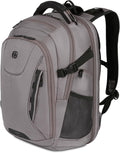 SwissGear Travel Tech Elite Laptop Backpack – Fits Laptops up to 16' – ScanSmart TSA-Friendly Backpack with USB Port, Shoe Compartment & Organizer Pockets – Grey Ballistic