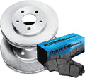 PowerSport Rear Brakes and Rotors Kit |Rear Brake Pads| Brake Rotors and Pads| Ceramic Brake Pads and Rotors |fits 2013-2020 Ford Escape, Fusion; Lincoln MKC, MKZ