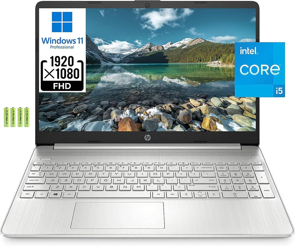 HP 15 15.6' Full HD Business Laptop Computer [Windows 11 Pro], Intel 4-core i5-1135G7 (Beats i7-1065G7), 32GB RAM, 1TB PCIe SSD, Iris Xe Graphic, Numeric Keypad, Wi-Fi 6, BT 4.2, Webcam, w/Battery