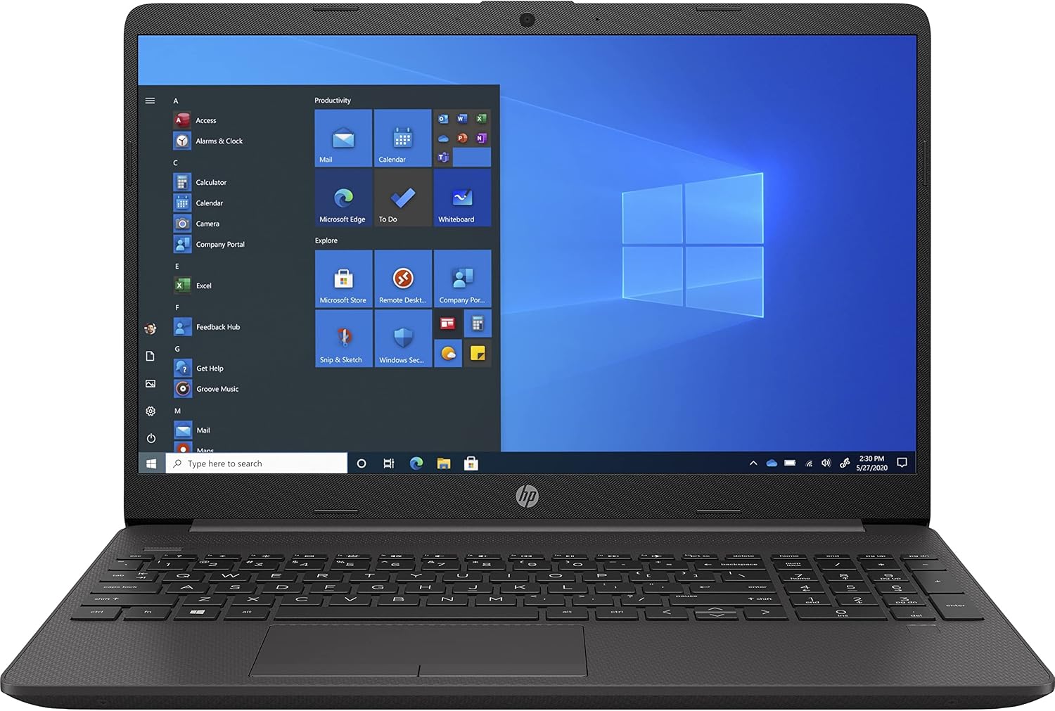 HP 255 G8 15.6' Notebook - Full HD - 1920 x 1080 - AMD Ryzen 5 5500U Hexa-core (6 Core) 2.10 GHz - 16 GB RAM - 256 GB SSD - Dark Ash Silver