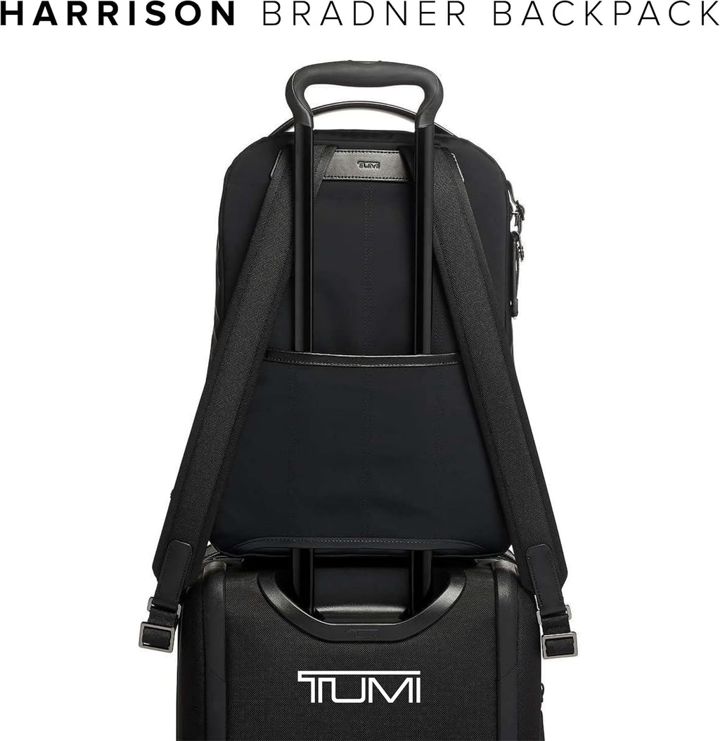 TUMI - Harrison Bradner Backpack - Men's Laptop Bag for Business & Travel - Fits up to 14' Screen - 16.5' X 11.5' X 3.5' - Black Nylon