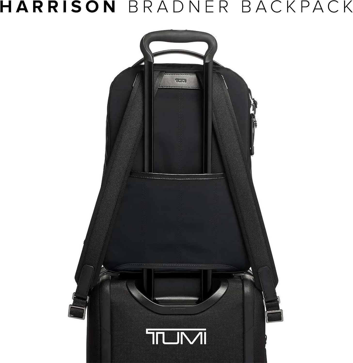 TUMI - Harrison Bradner Backpack - Men's Laptop Bag for Business & Travel - Fits up to 14' Screen - 16.5' X 11.5' X 3.5' - Black Nylon