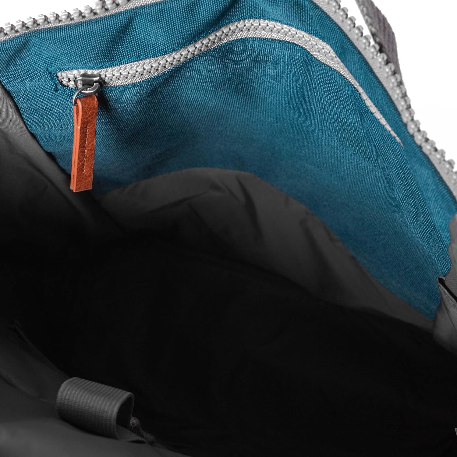 ORI LONDON Travel Backpack - Large Water-Resistant Nylon Rolltop Laptop Backpack for Men & Women - The Finchley - Teal