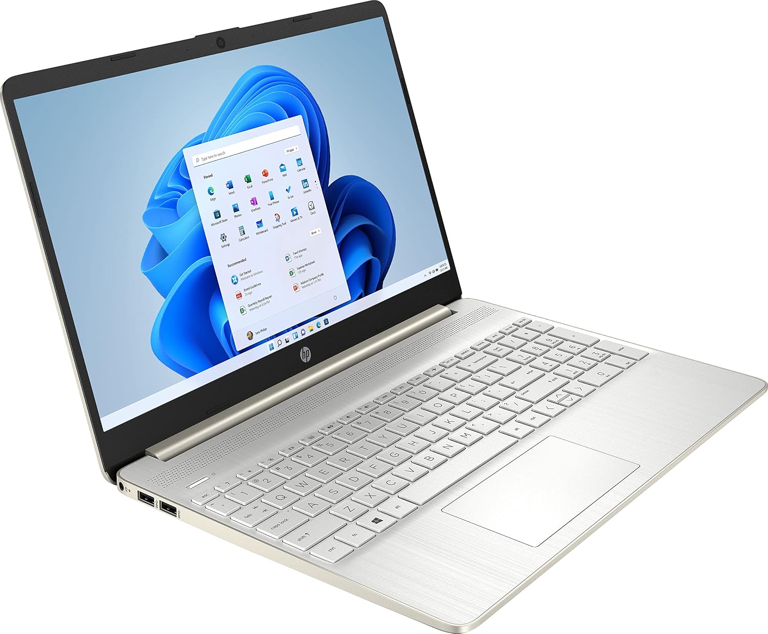 HP 15 Slim Laptop in Silver Intel i3-1115G4 up to 4.1GHz 8GB RAM 256GB SSD 15.6in Full HD LCD Webcam WiFi HDMI Windows 11 (15-DY200-Renewed)