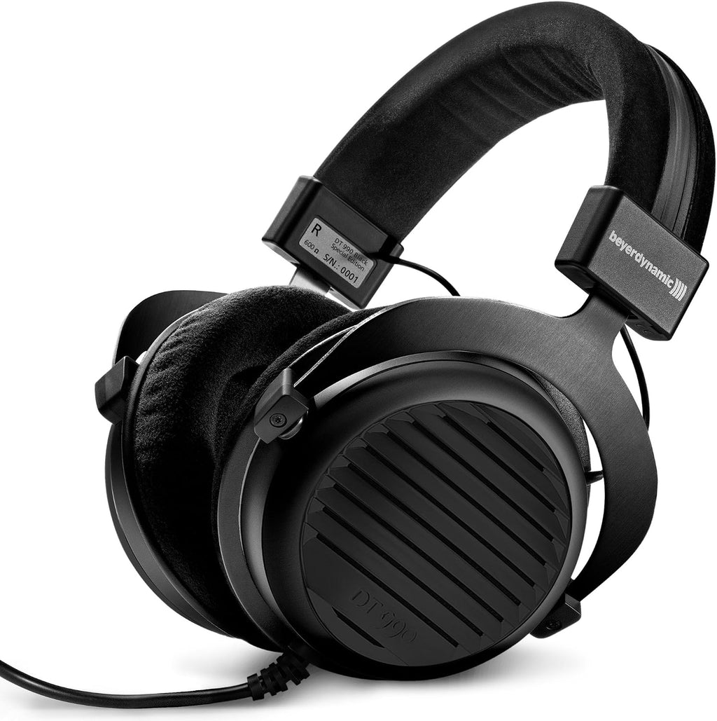 beyerdynamic DT 990 Premium Semi-Open Over Ear HiFi Stereo Headphones (600 Ohm Premium, Black Edition)