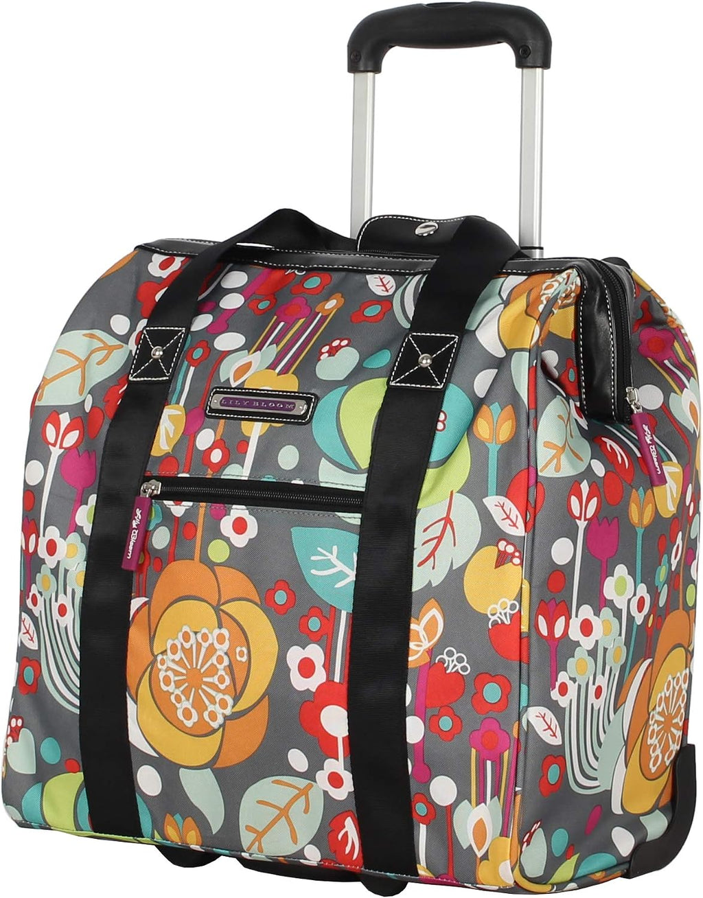 Lily Bloom Design Pattern Carry on Bag Wheeled Cabin Tote (Bliss)