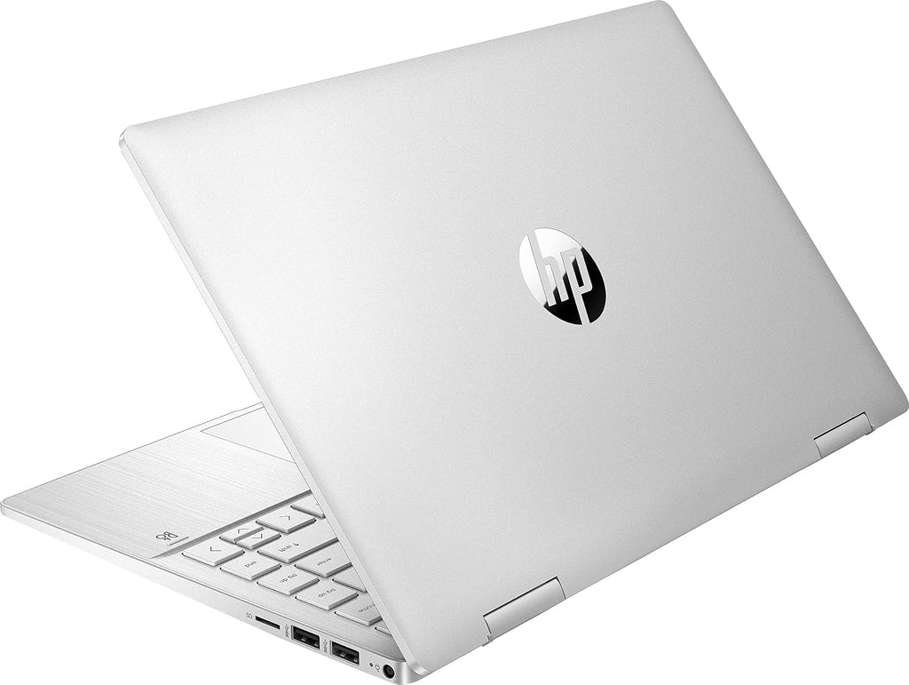 2022 HP Pavilion x360 2-in-1 14in Touchscreen Laptop, 12th Gen Intel 10-Core i5-1235U, Iris Xe Graphics, 8GB DDR4 RAM, 512GB PCIE SSD, Fingerprint, Backlit KB, Stylus Pen, Win 11 Home, Silver