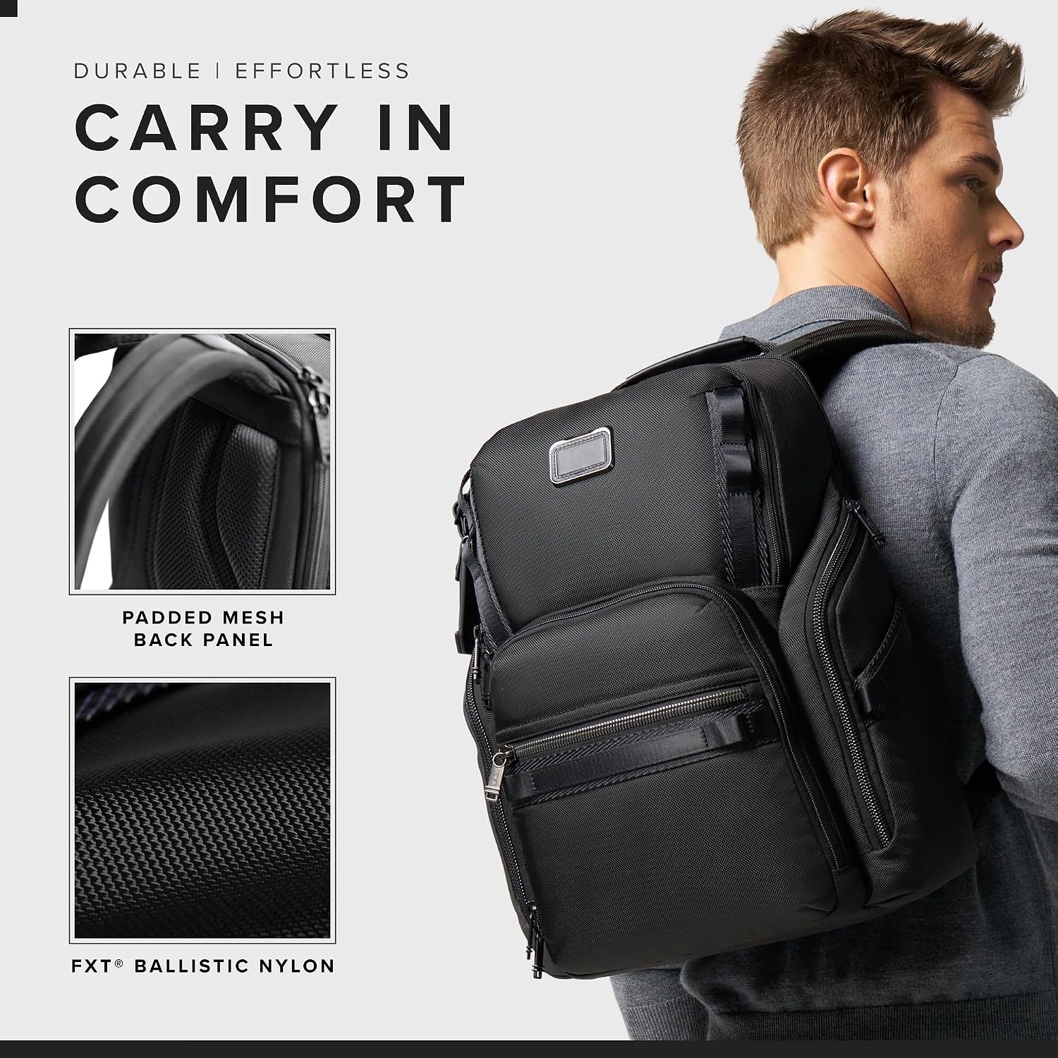 TUMI - Alpha Bravo Search Backpack - Laptop Backpack for Men & Women - Backpack for Work & Travel - 17.0' X 14.0' X 8.3' - Black