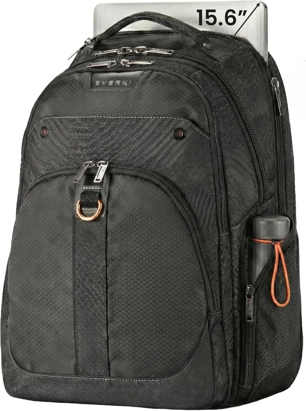EVERKI Atlas Business 29.5L Laptop Backpack – Travel-Friendly Business & Office, Professional Backpack for Men & Women, Durable Computer Bag with Adjustable Padded Compartment, Fits 11'-15.6', Black
