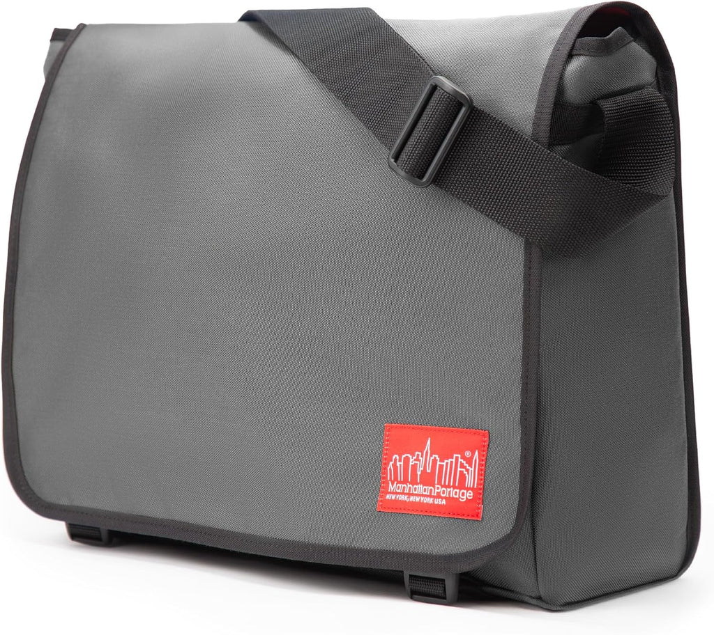Manhattan Portage Deluxe Computer Bag (LG) with Adjustable Strap Water Resistant 1000D Cordura for Work College Travel