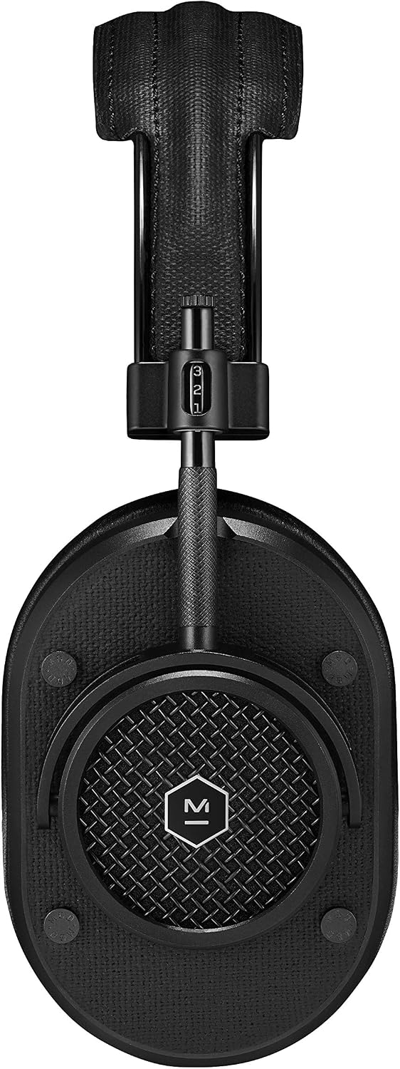 MASTER & DYNAMIC MH40 Wireless Over-Ear Headphones - Noise Isolating with Mic - Professional Studio Headphones with Bluetooth Capability, Black