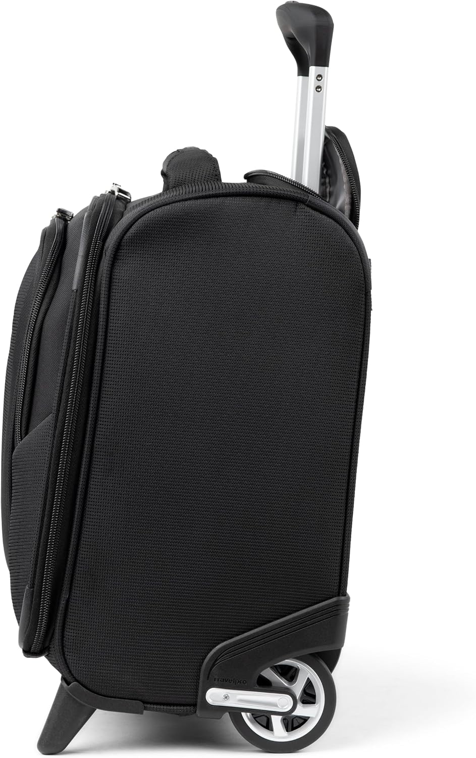 Travelpro Maxlite 5 Softside Lightweight Rolling Underseat Tote Upright 2 Wheel Bag, Men and Women, 14-Inch — Black