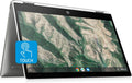 HP Chromebook x360 14-inch HD Touchscreen Laptop, Intel Celeron N4000, 4 GB RAM, 32 GB eMMC, Chrome (14b-ca0010nr, Ceramic White/Mineral Silver)