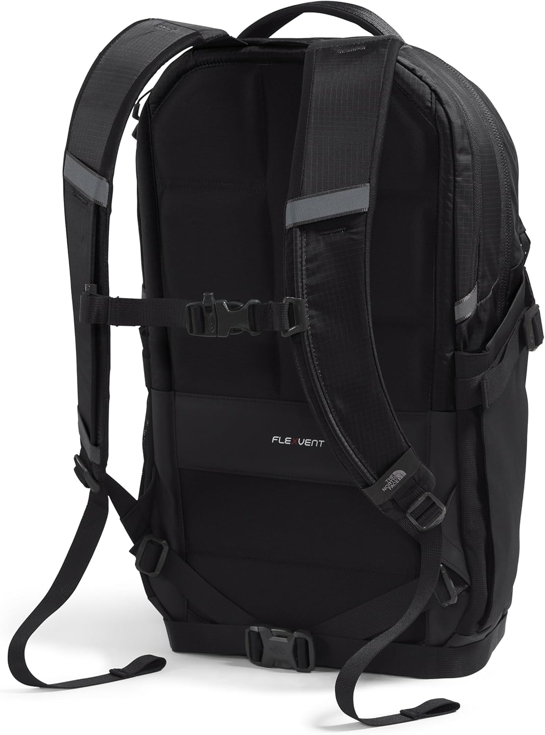 The North Face Recon Everyday Laptop Backpack - Daypack, Water Repellent, Laptop Sleeve, 2 Water Bottle Pockets, TNF Black/TNF Black-NPF, One Size