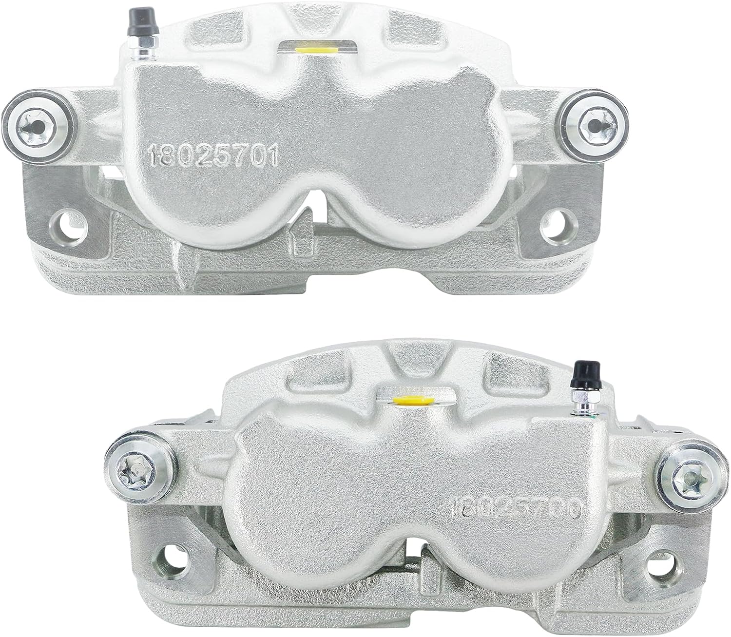 BDELI Front Brake Calipers Replace for 1999-2004 Chevy Silverado 1500, 2000-2006 Tahoe, 1999-2004 GMC Sierra 1500, 4.3/4.8/5.3/6L, with Bracket: 18B4728+18B4729, 25848000+25848001