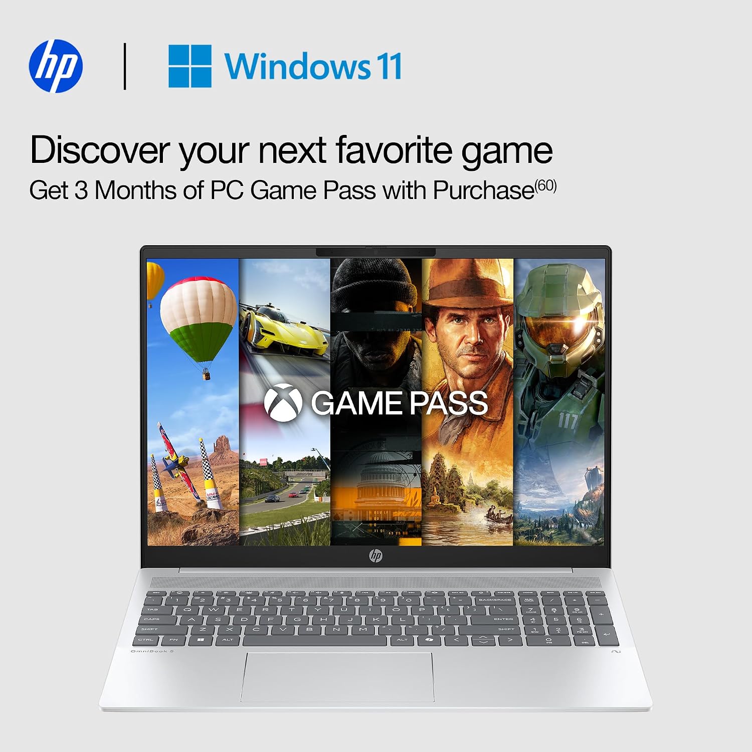 HP 16' Touchscreen Laptop, AMD Ryzen AI 7 350, WUXGA (1920 x 1200), Backlit Keyboard, 16GB LPDDR5-7500Mhz RAM, 1TB PCIe SSD, Copilot PC, Wi-Fi 6, 1080p Webcam, Windows 11, w/Office 365