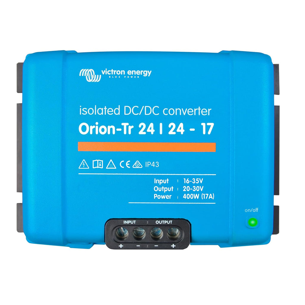 Victron Energy Orion-Tr DC to DC Converter - 24/24-Volt 17 amp 400-Watt - IP43 Protected - for Dual Battery Systems - Isolated