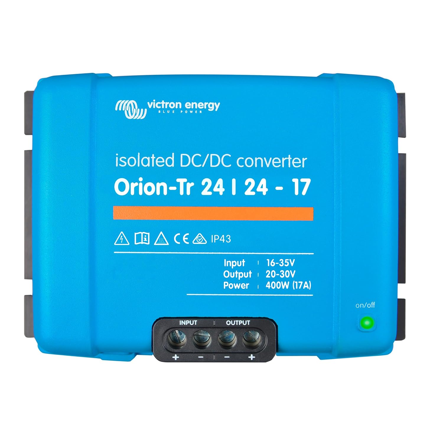 Victron Energy Orion-Tr DC to DC Converter - 24/24-Volt 17 amp 400-Watt - IP43 Protected - for Dual Battery Systems - Isolated