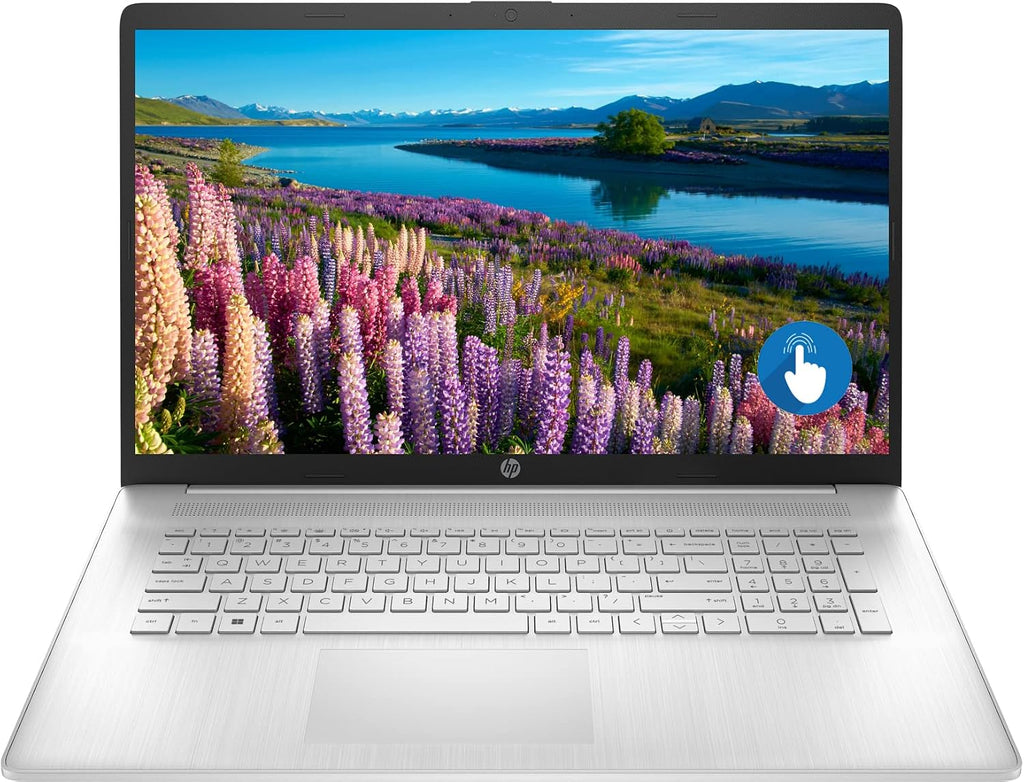 HP 17 Laptop, 17.3' HD+ Touchscreen Display, AMD Athlon Gold 3150U Processor, 12GB DDR4 RAM, 512GB PCIe NVMe SSD, Type-C, HDMI, Wi-Fi, Bluetooth, Windows 11 Home, Silver