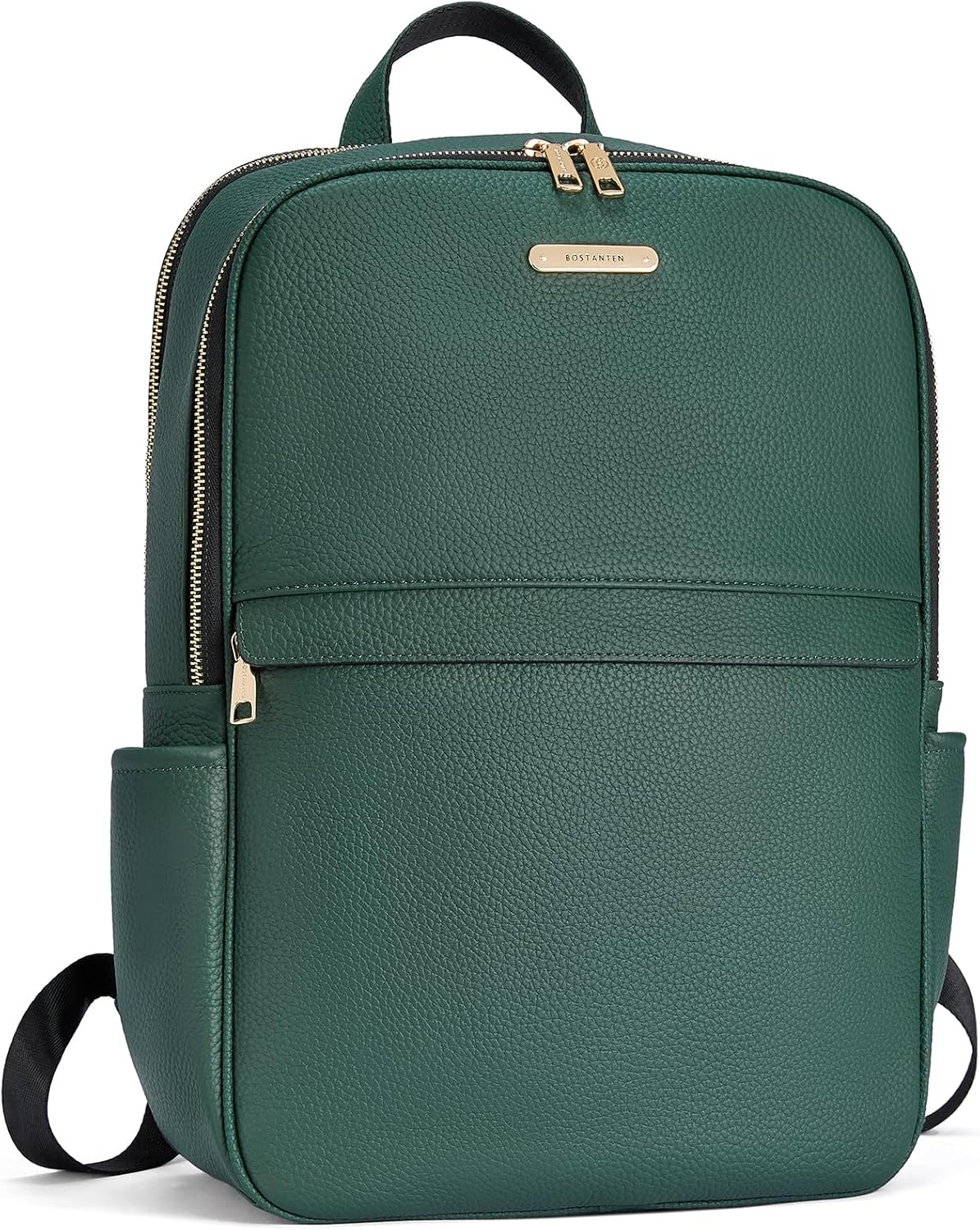 BOSTANTEN Genuine Leather 15.6 inch Laptop Backpack Purse for Women College Casual Backpack Travel Bag