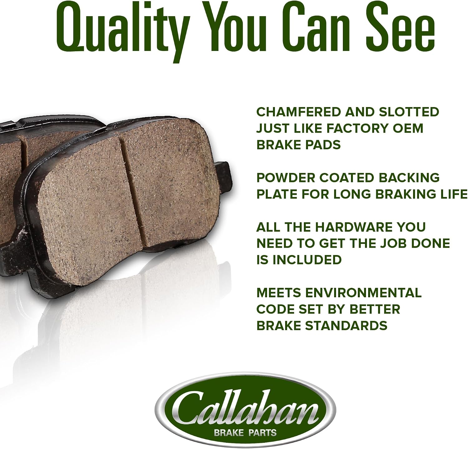 Callahan Brake Parts Front and Rear Brake Kit For Hyundai Sonata 2020-2022, Kia K5 2021-2023 [Model Specific] Replacement Brake Rotors with Ceramic Brake Pads