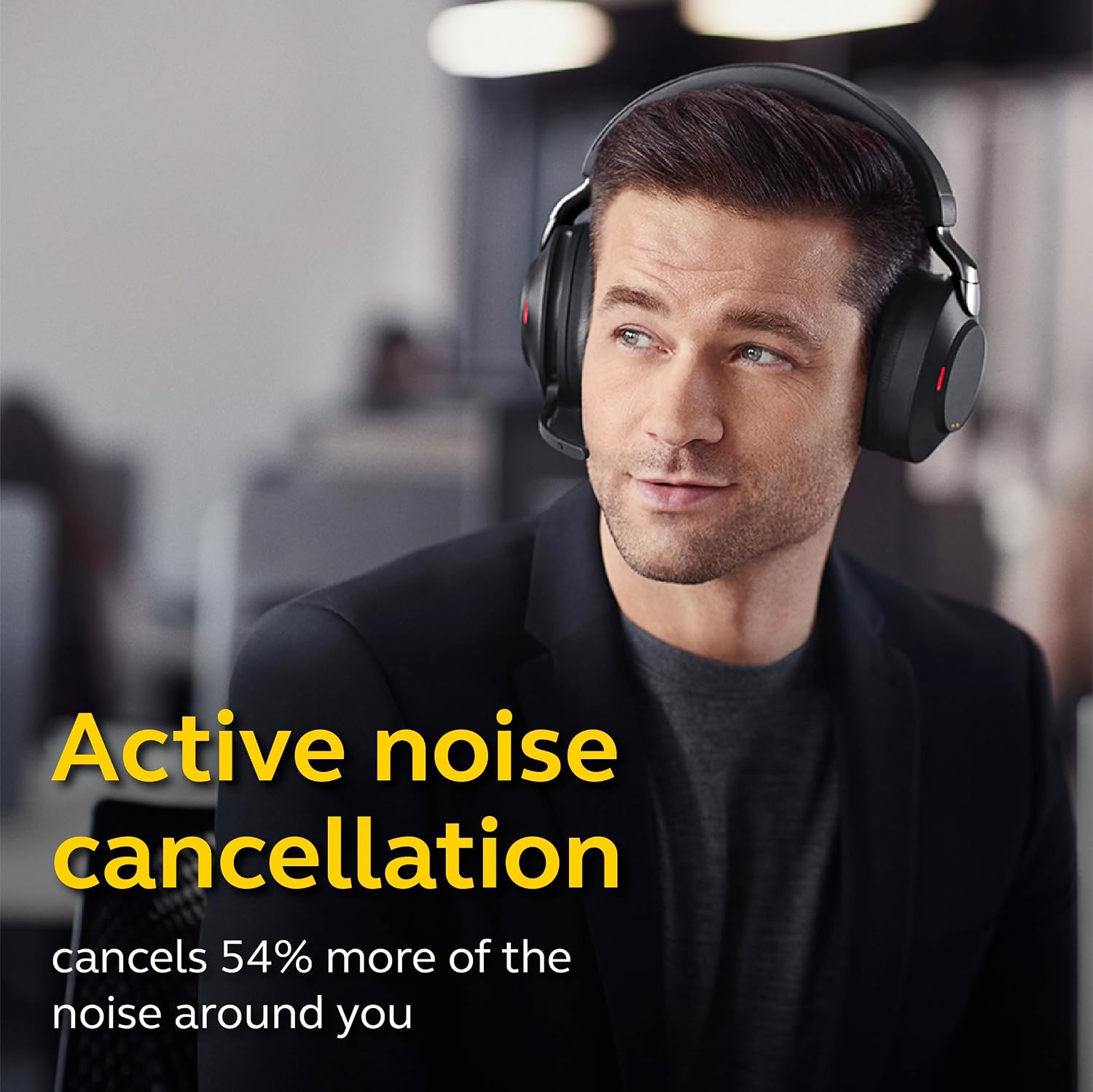 Jabra Evolve2 85 - USB-A MS Teams Stereo Stand - Black Wireless Headset/Music Headphones Black