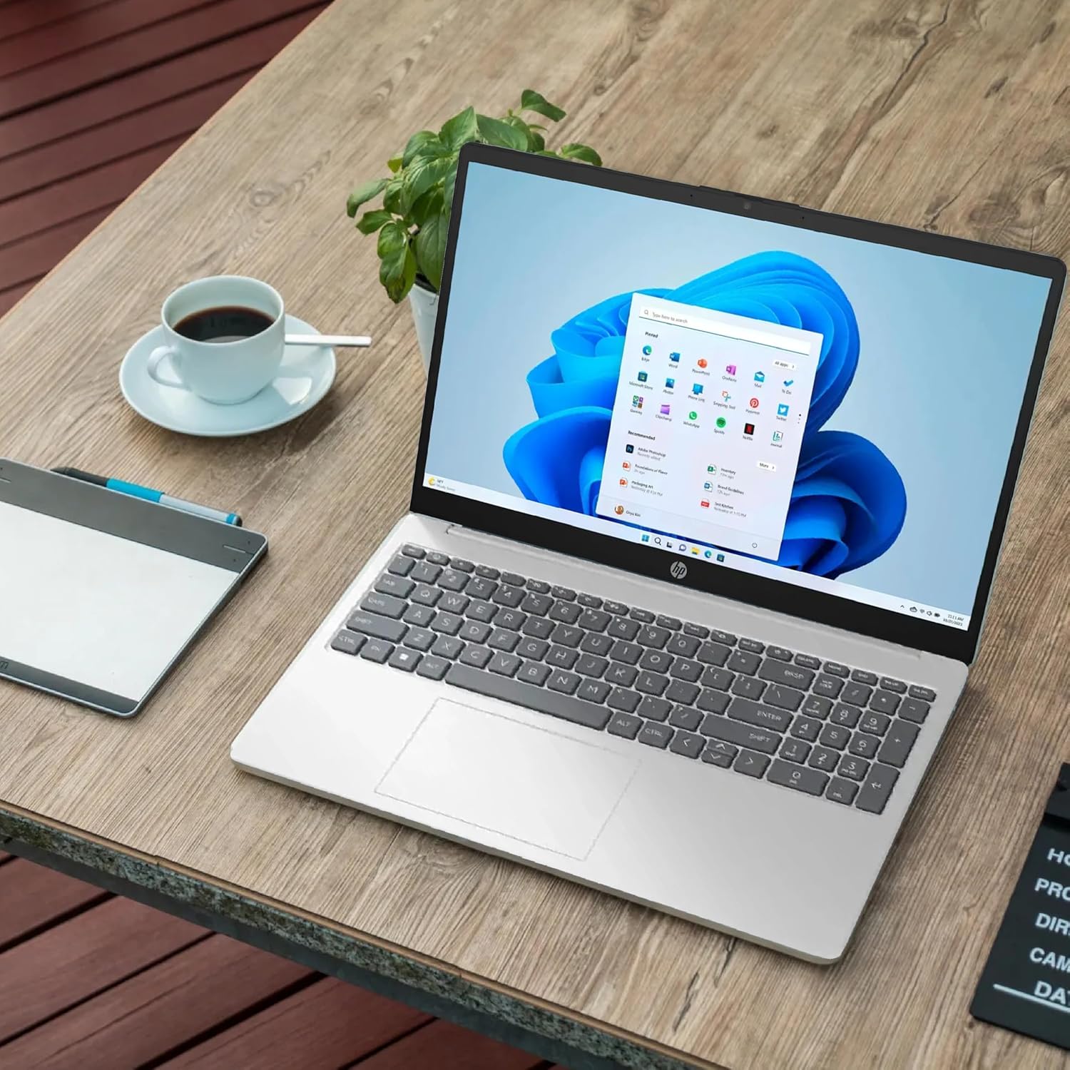 HP 15.6 inch Laptop, Intel i5 Processor Up to 4.4 GHz, 64GB RAM, 2TB SSD, HD Touch Screen, Intel Iris Xe Graphics, Windows 11 Home, Webcam, Wi-Fi, Bluetooth, Natural Silver, Alpacatec Accessory
