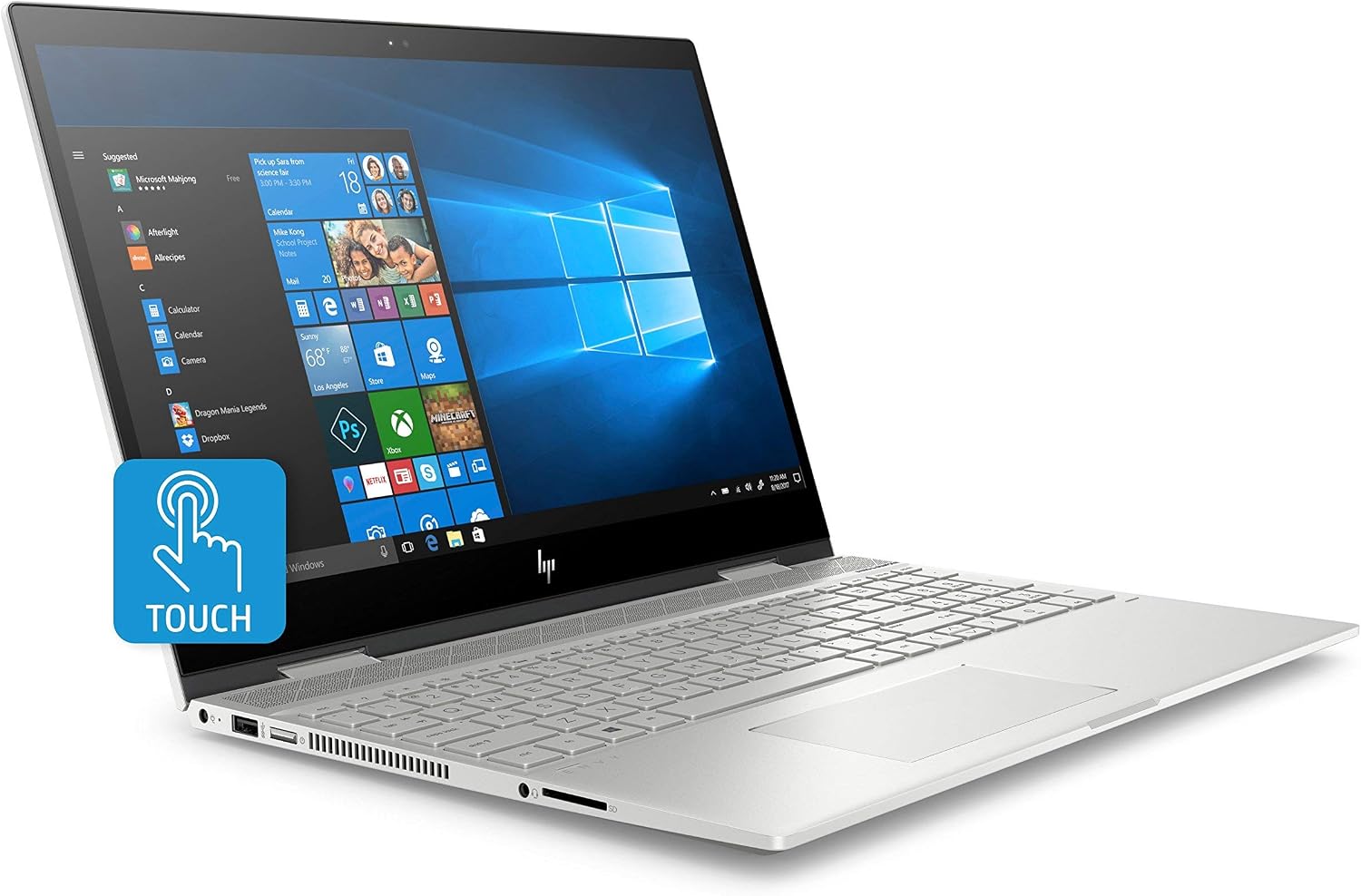 HP - ENVY x360 2-in-1 15.6' Touch-Screen Laptop - Intel Core i7 - 12GB Memory - 256GB Solid State Drive - HP Finish In Natural Silver