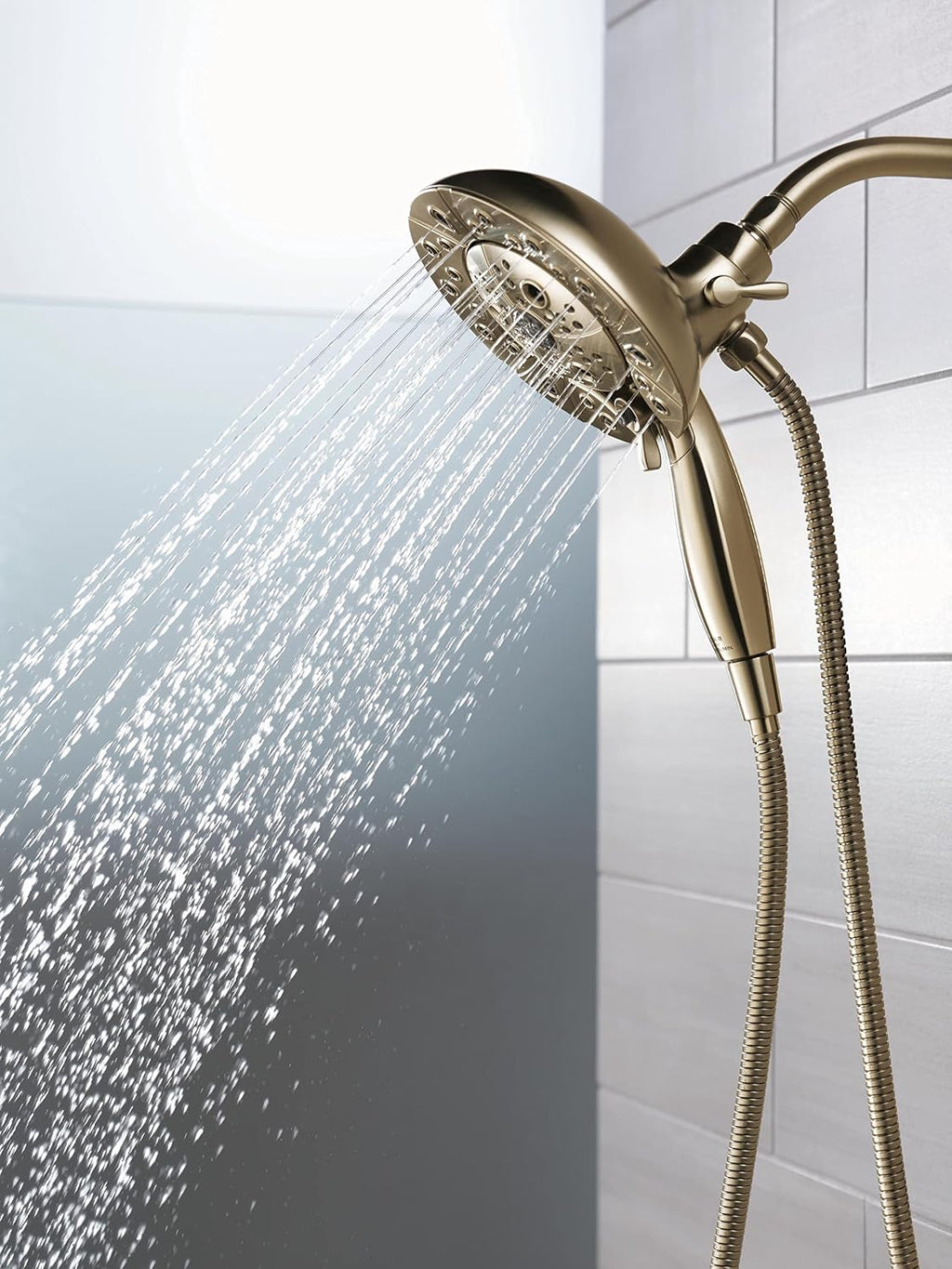 DELTA FAUCET 58480-CZ-PR-PK Universal Showering Components Combo, Champagne Bronze, 1.75 GPM Water Flow