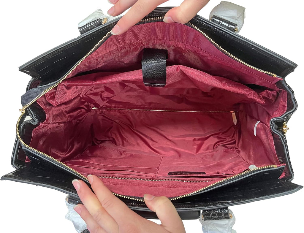 JKM & Company Rolling Laptop Bag for Women | Designer Wheeled Briefcase | Fits 13-17' Laptops | Office Travel Computer Case