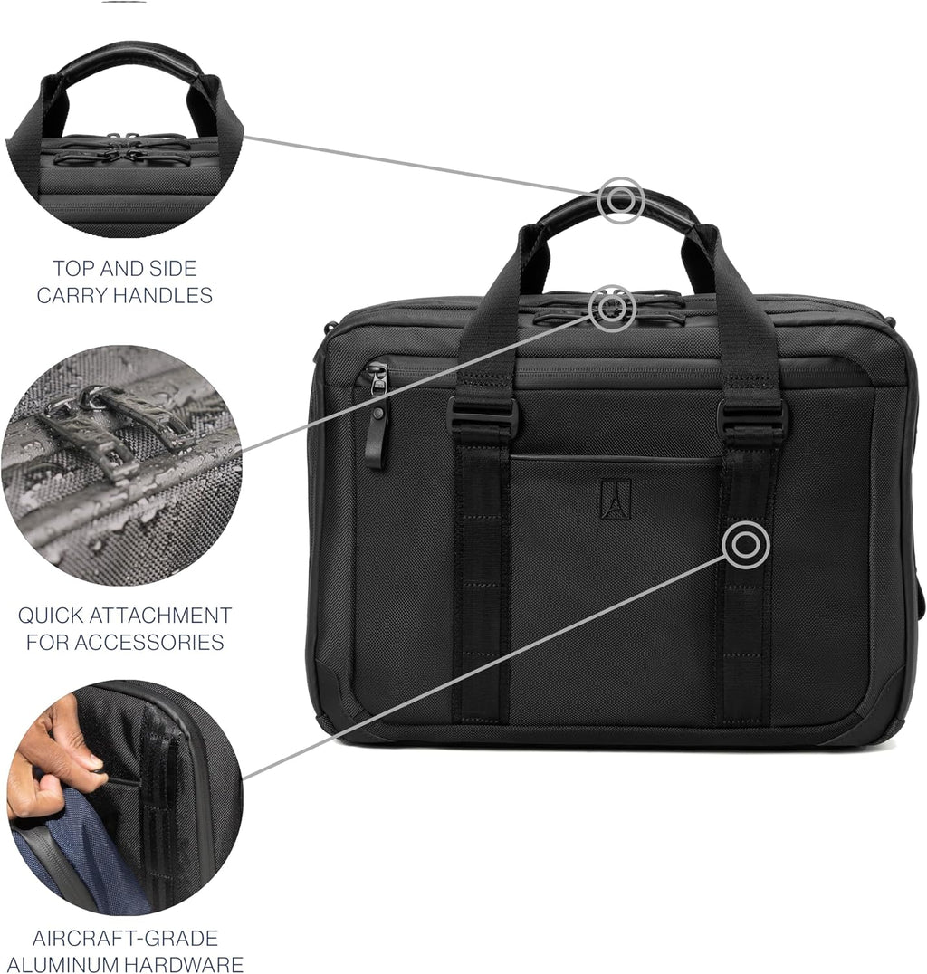 Travelpro Altitude Full Expansion Brief, Business Bag, 16 Inch Laptop, Work, Travel, Water Resistant, Men and