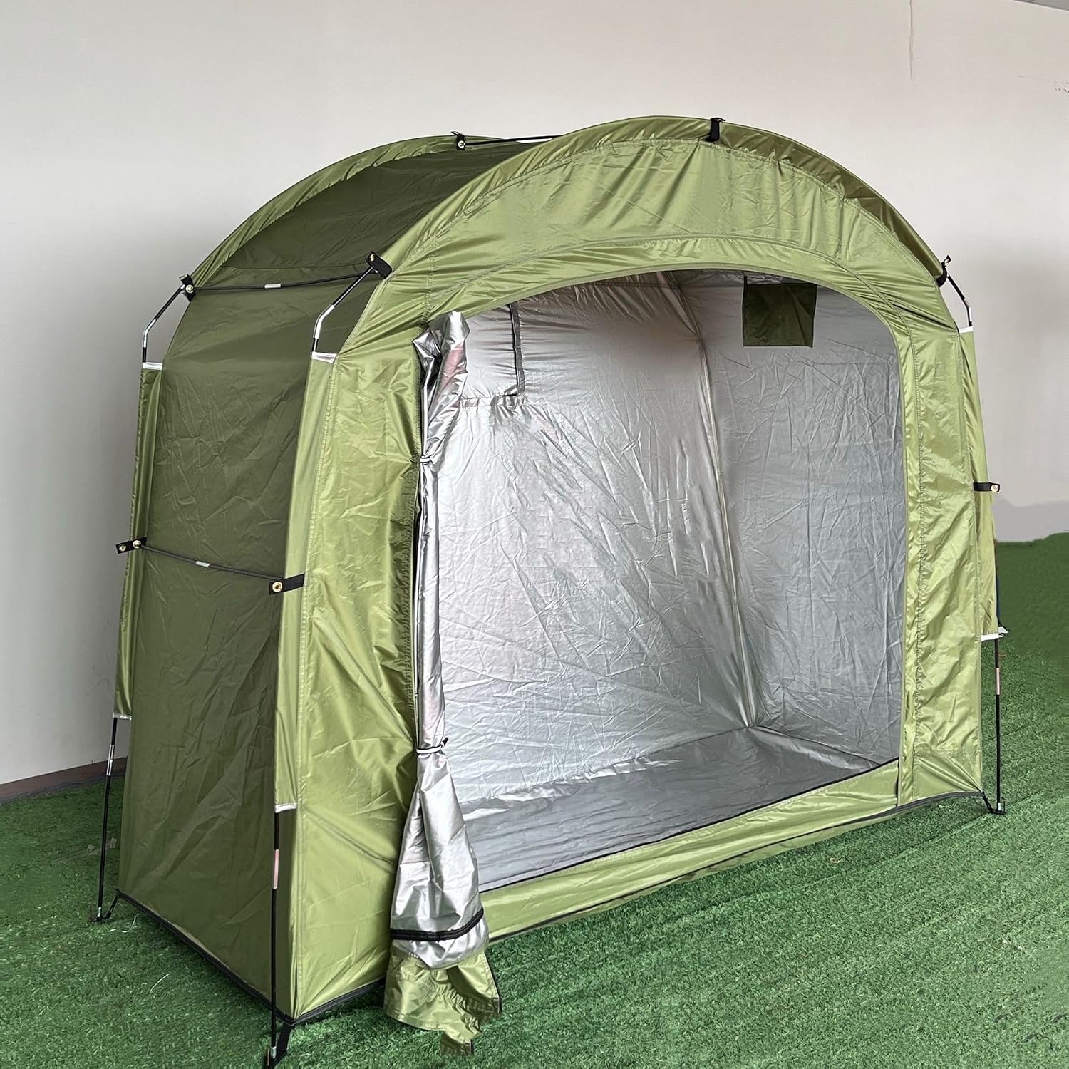 Bicycle Storage Tent Bike Cover Waterproof Outdoor Sheds Outdoor Storage Suitable for motorcycles, gardening tools, lawn mowers(A,220x150x185CM)