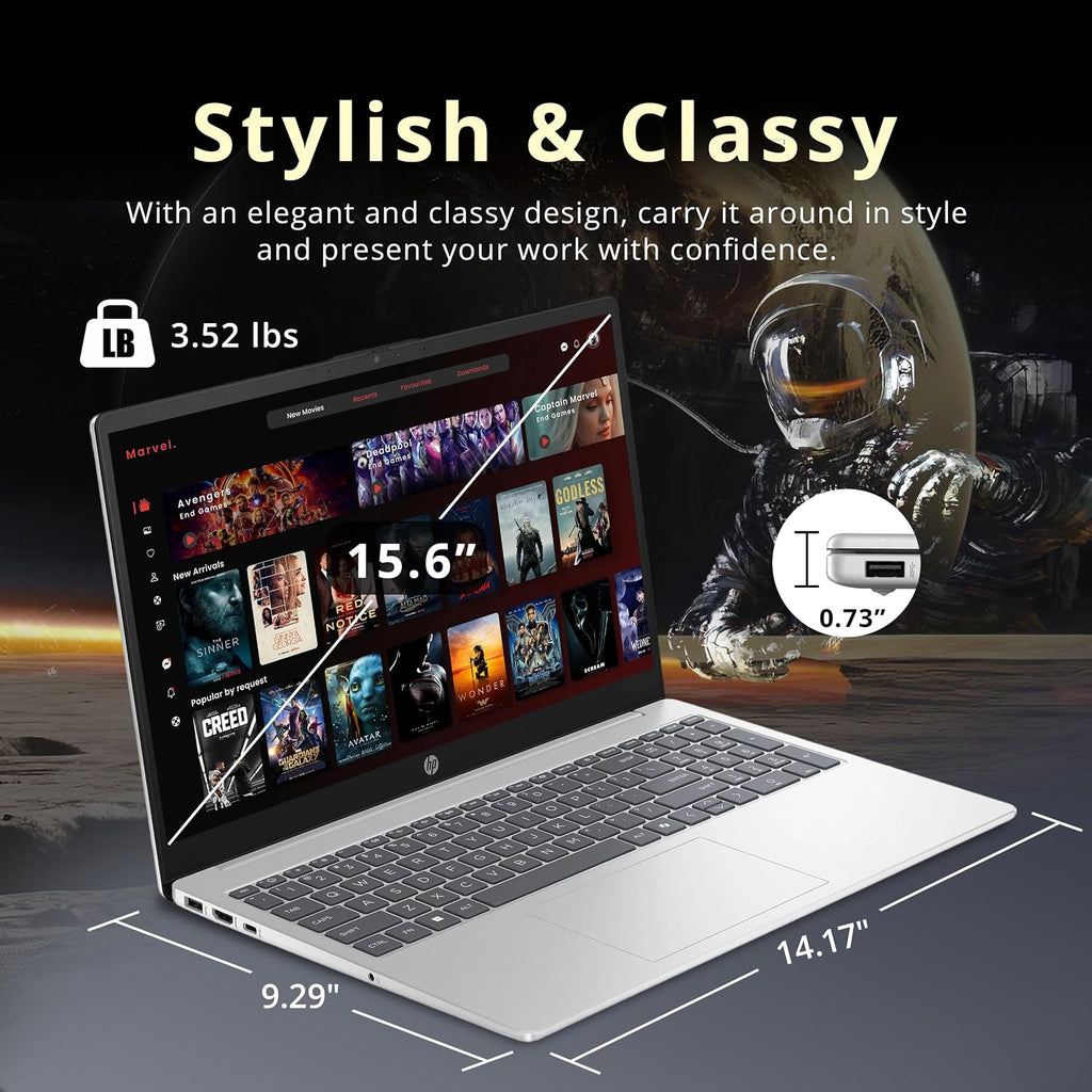 HP 15.6' FHD Laptop, AMD Ryzen 7 5825U, 32GB DDR4 RAM, 1.28TB Storage (1TB SSD+288GB Docking Station Set), AMD Radeon Graphics, Numeric Keypad, 720p HD Camera, Wi-Fi 6, Windows 11 Pro, Silver