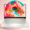 HP 15.6' FHD Laptop (AMD Ryzen 3, Windows 11, Webcam, Rose Gold Edition, Anti-Glare Micro-Edge Display, Fast Charge) – for Students, Remote Workers, and Family Use (8GB RAM | 512GB SSD)