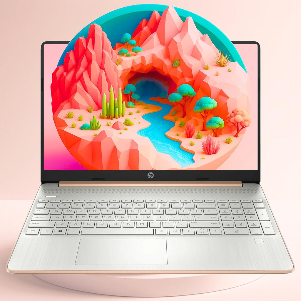 HP 15.6' FHD Laptop (AMD Ryzen 3, Windows 11, Webcam, Rose Gold Edition, Anti-Glare Micro-Edge Display, Fast Charge) – for Students, Remote Workers, and Family Use (16GB RAM | 1TB SSD)