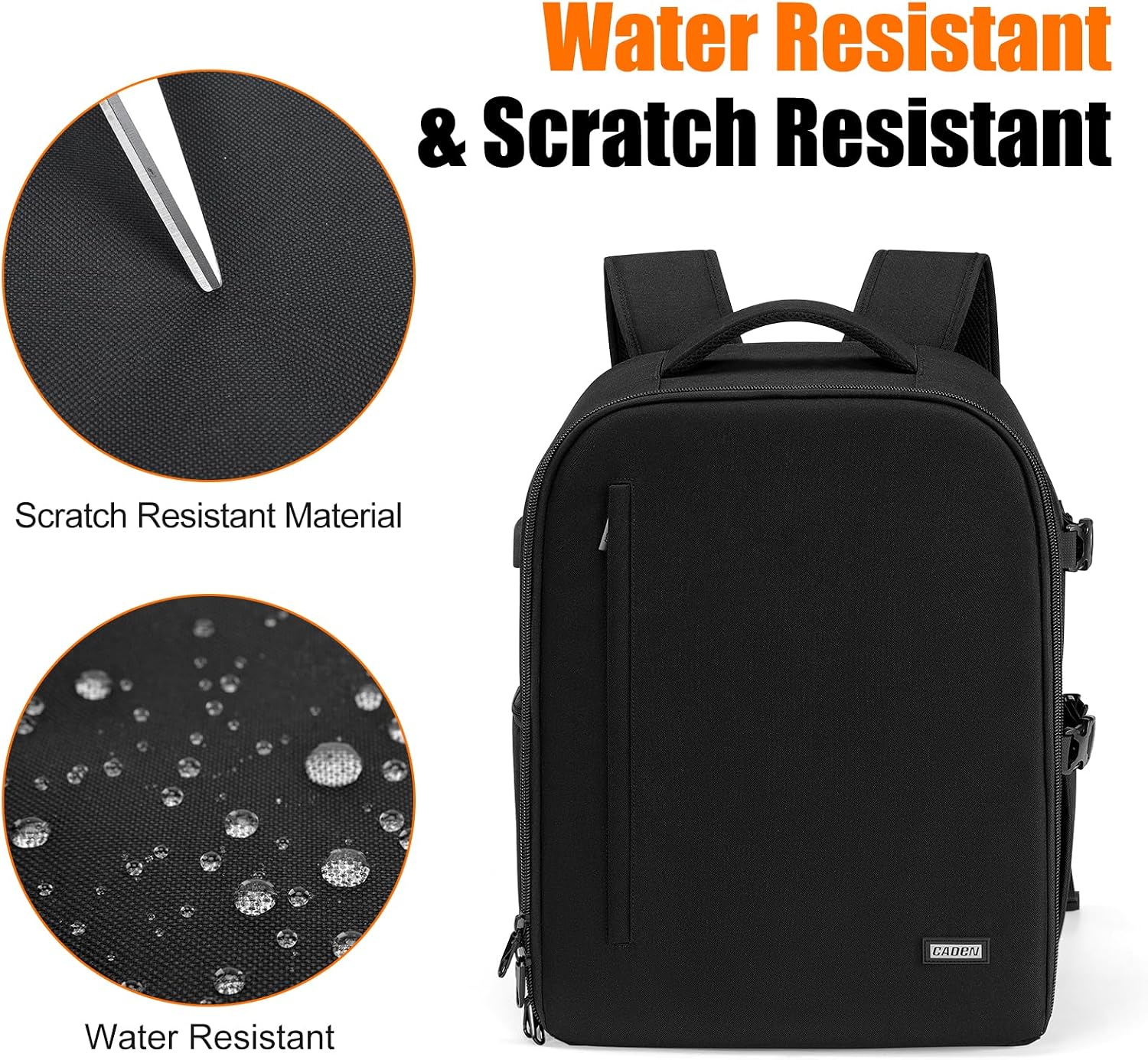 CADeN Camera Backpack, Extra Large DSLR Camera Bag with 17' Laptop Compartment, Waterproof Rain Cover, Professional Travel Hiking Camera Backpack Bag