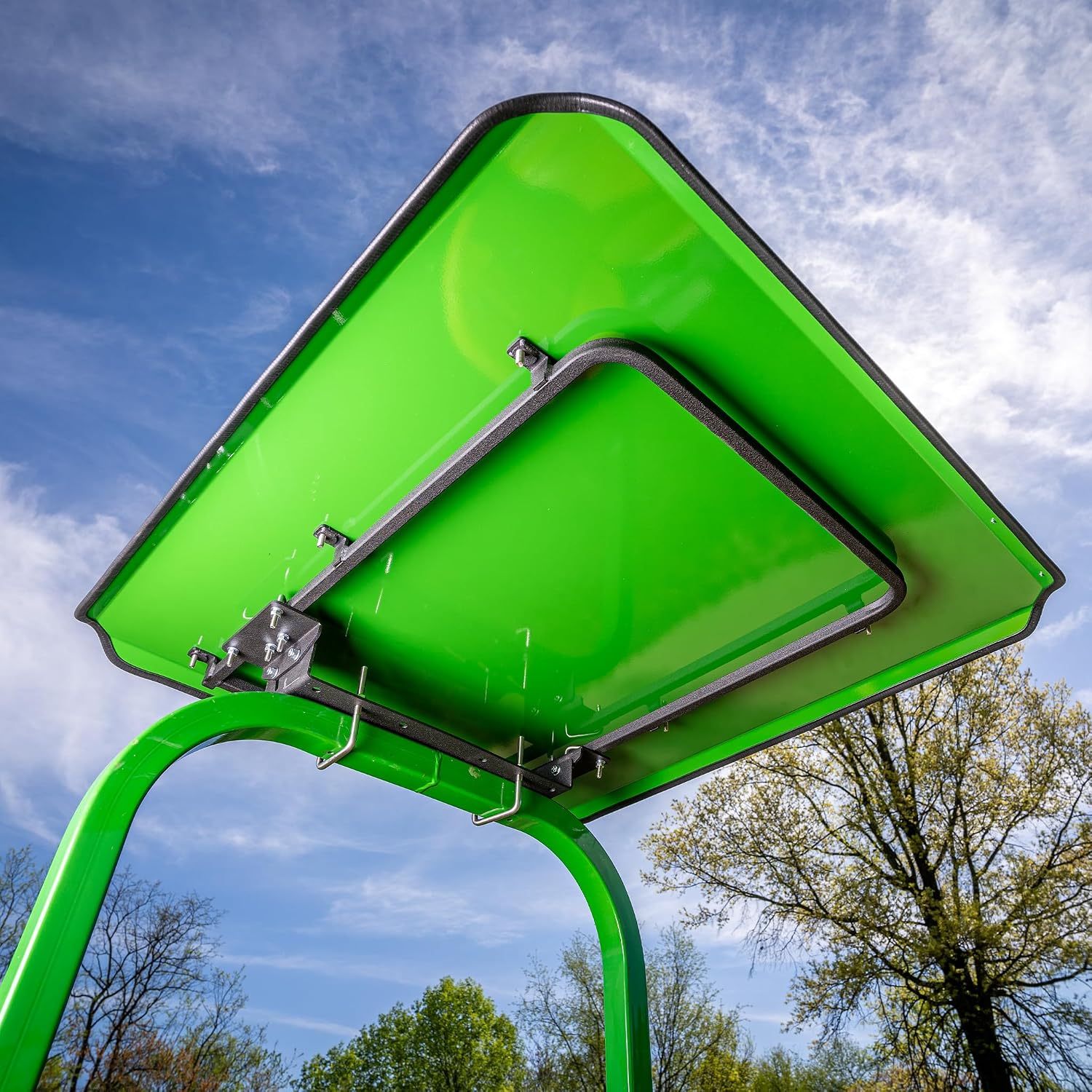 Universal Zero Turn Mower Canopy | ROPS 1.5'-3' | Robust Steel | Easy Install | Color Matched Roof | Fits Most Mowers with ROPS (Green)
