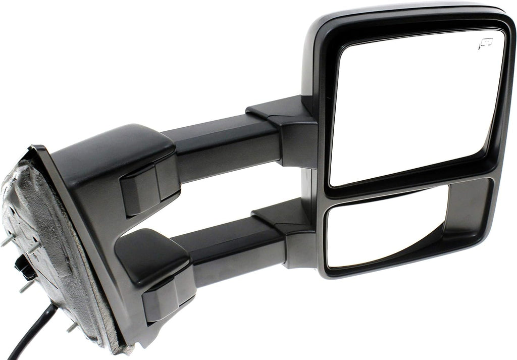 Kool Vue Blind Spot Mirror For Ford F-250 Super Duty 2010, F-350, F-450, F-550 Crew Cab Passenger Side, Heated Power Folding Tow Mirrors