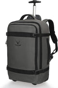 Hynes Eagle Rolling Backpack 42L Backpack with Wheels Airline Approved Carry on Luggage Laptop Travel Suitcase Bag for Women Men Dark Grey
