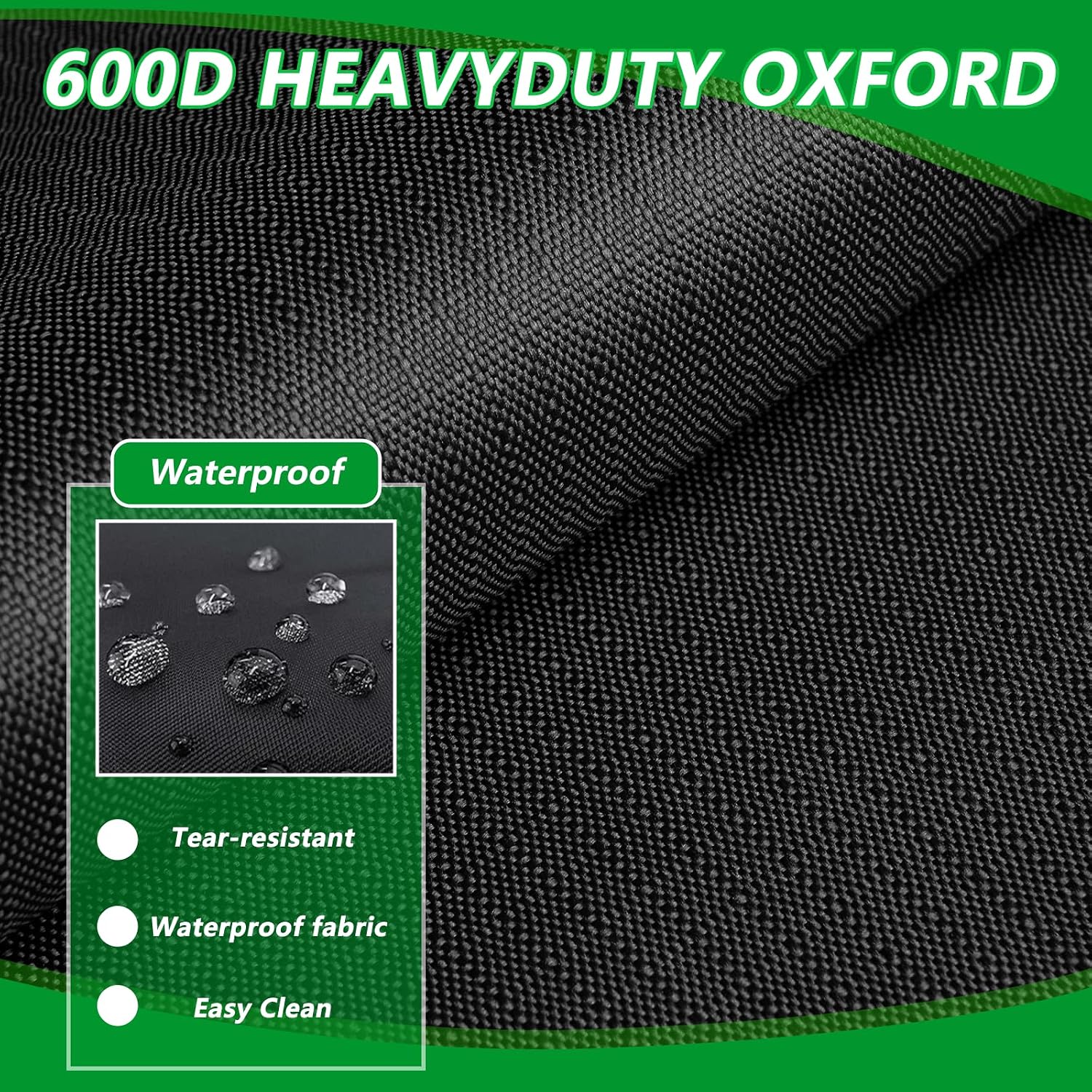 Waterproof Full Tractors Cover Replace,600d Oxford Cloth Tractor Cover for John Deere 1,2,3 Series 1025r 2320 2720 3520, Kubota and Mahindra with Backhoe,with Click-Close Straps & Reflective Strip