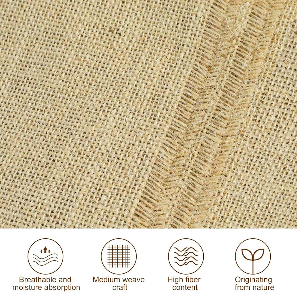 Agfabric 64 inch x100 Feet Garden Burlap Fabric Roll, Burlap Tree Wrap,Multipurpose High Density Natural Jute Material for Gardening,Aisle Runner,Crafts,Weed Barrier