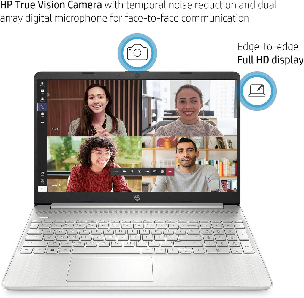 HP 15 15.6' Full HD Business Laptop Computer [Windows 11 Pro], Intel 4-core i5-1135G7 (Beats i7-1065G7), 32GB RAM, 1TB PCIe SSD, Iris Xe Graphic, Numeric Keypad, Wi-Fi 6, BT 4.2, Webcam, w/Battery