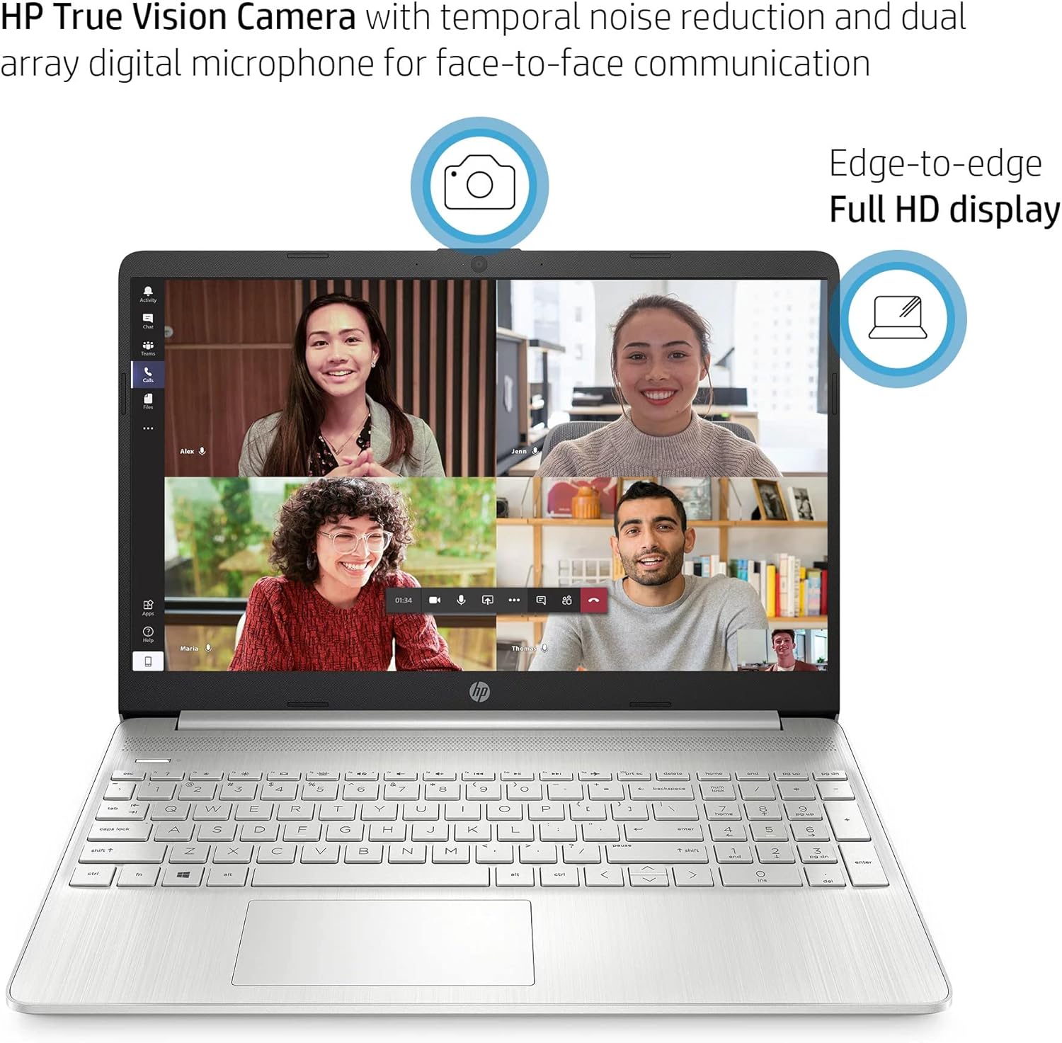 HP 15 15.6' Full HD Business Laptop Computer [Windows 11 Pro], Intel 4-core i5-1135G7 (Beats i7-1065G7), 32GB RAM, 1TB PCIe SSD, Iris Xe Graphic, Numeric Keypad, Wi-Fi 6, BT 4.2, Webcam, w/Battery