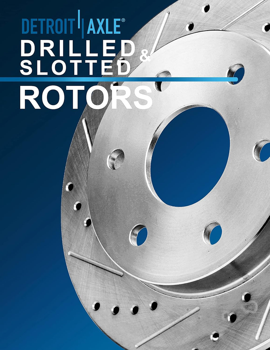 Detroit Axle - Brake Kit for 2006 Chevy Uplander Buick Terraza Saturn Relay Pontiac Montana Drilled Slotted Brake Rotors Ceramic Brakes Pads Replacement : 11.69' inch Front and 11.81' inch Rear Rotor