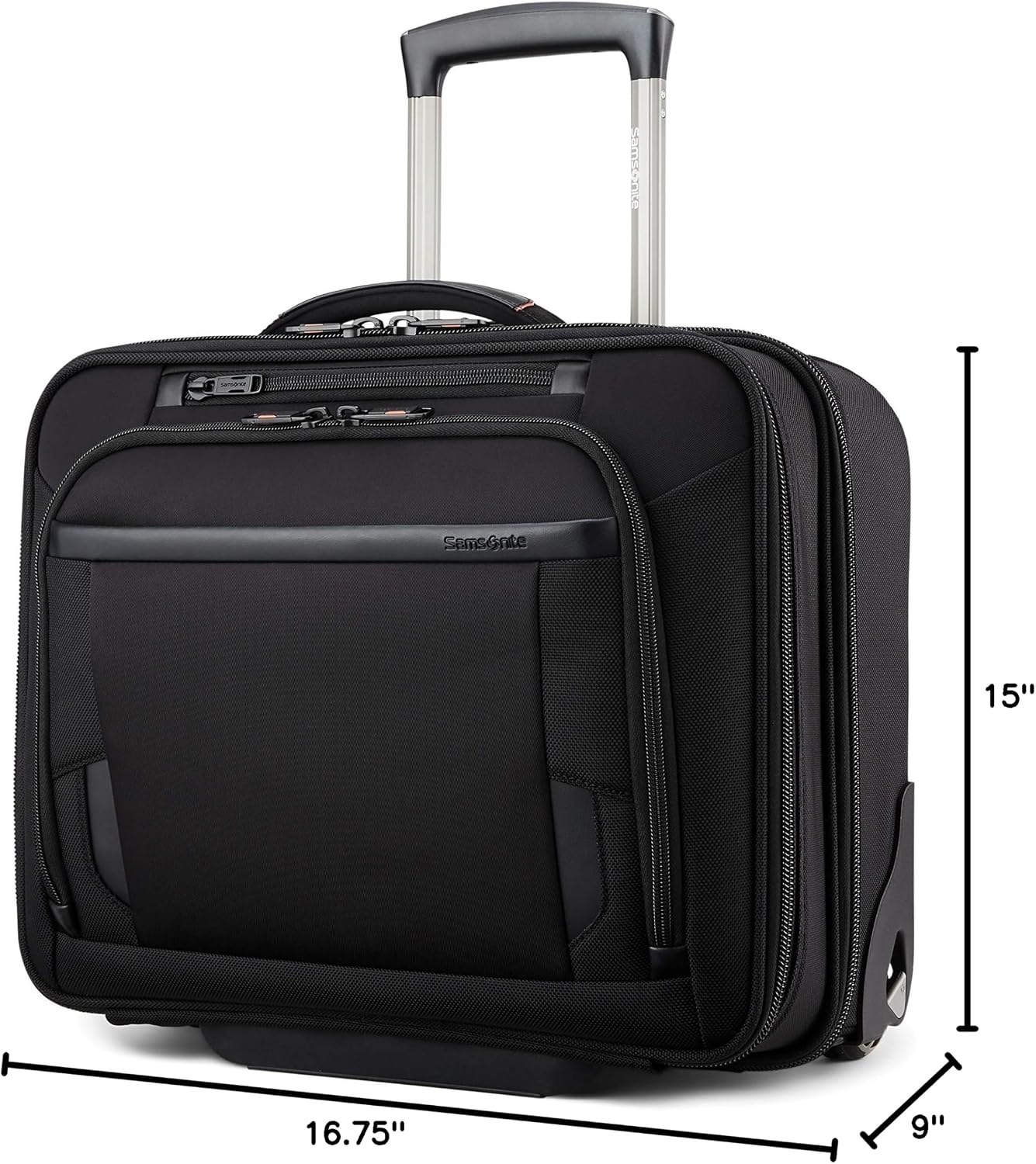 Samsonite Pro Upright Mobile Office, Black, One Size