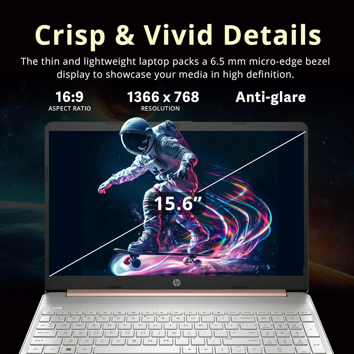 HP 15.6' HD Micro-Edge Laptop, AMD Athlon Silver 3050U, 16GB DDR4 RAM, 1TB SSD, AMD Radeon Graphics, Webcam, Fast Charge, Windows 11 Pro, Gold (Renewed)