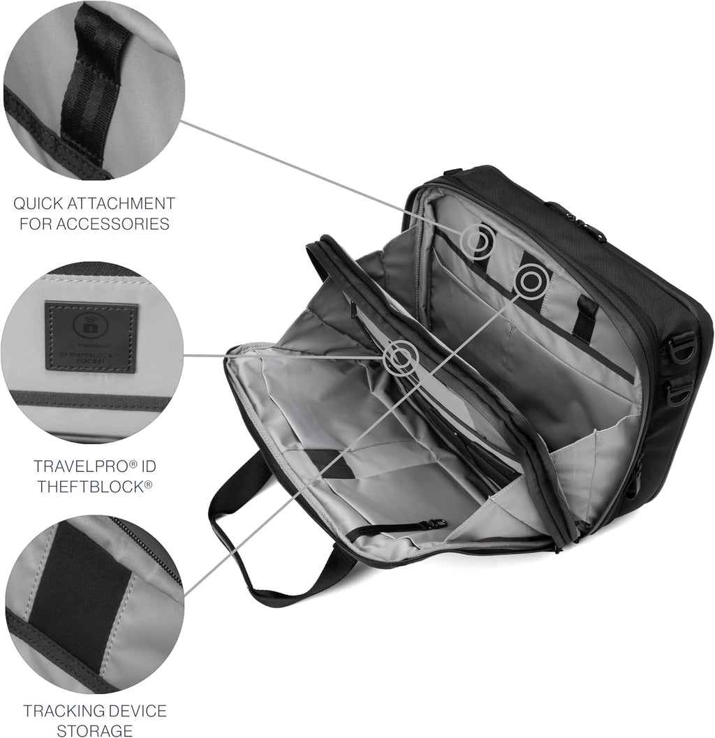 Travelpro Altitude Full Expansion Brief, Business Bag, 16 Inch Laptop, Work, Travel, Water Resistant, Men and